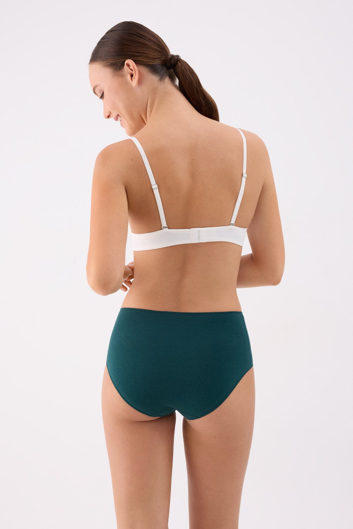 Pack de 3 slip altas de algodón colores fríos
