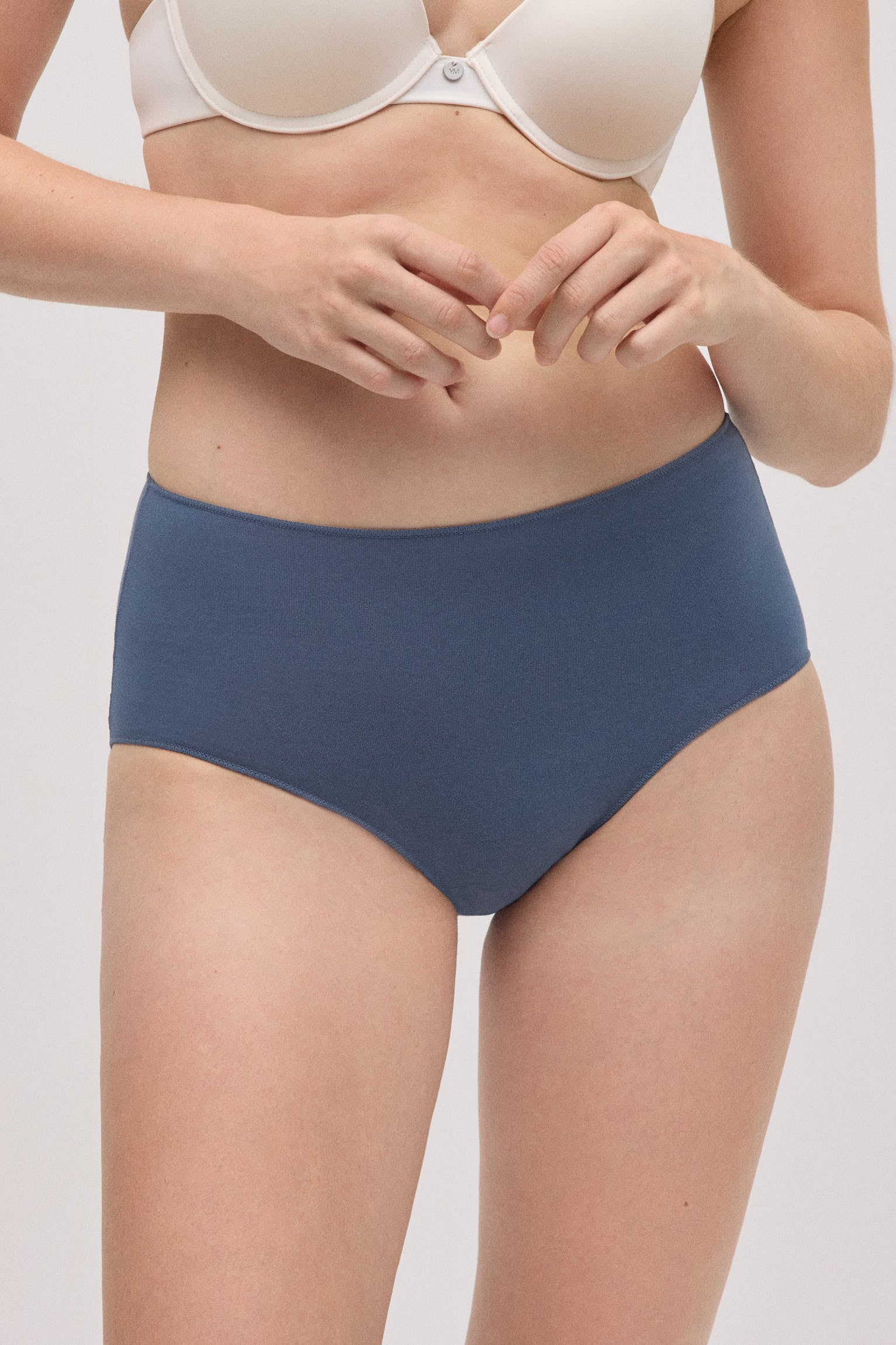 Confezione da 3 slip basic in cotone a vita alta
