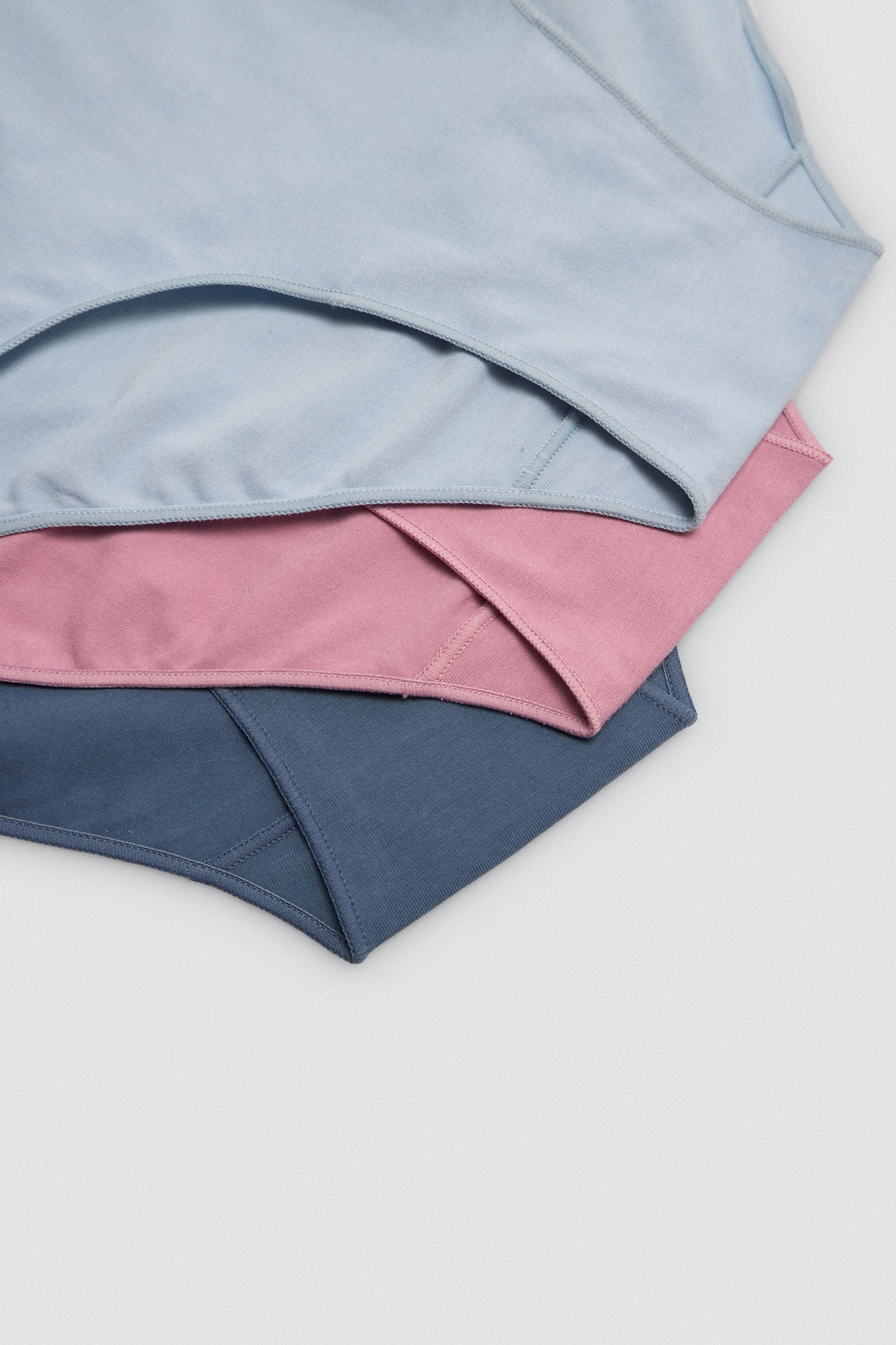 Confezione da 3 slip basic in cotone a vita alta