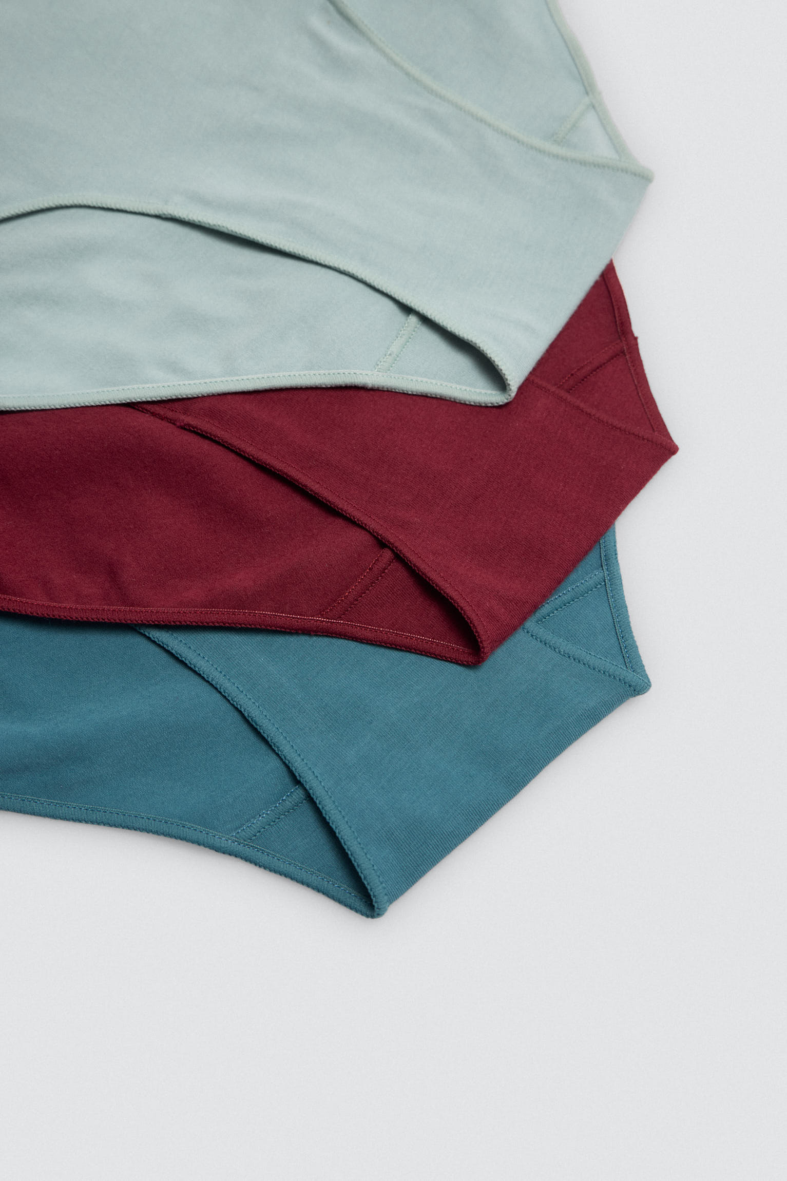 Confezione da 3 slip basic in cotone a vita alta