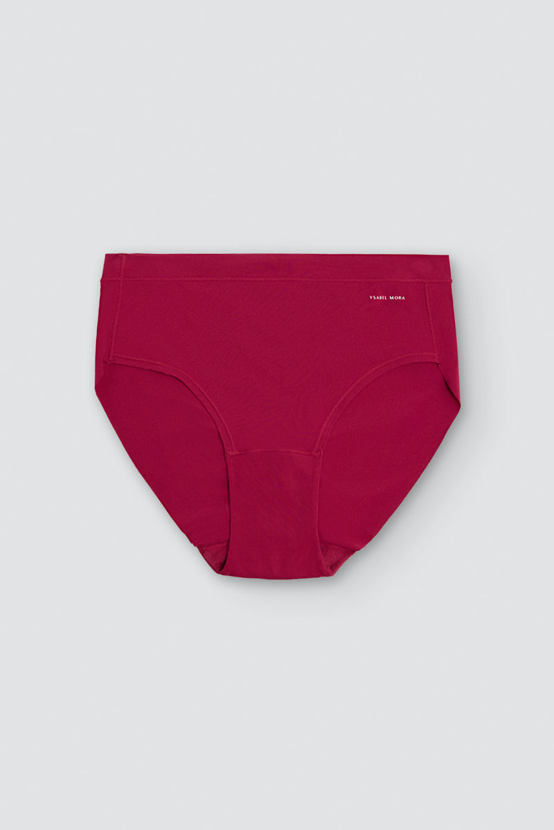 Slip midi Adapt con finiture invisibili bordeaux