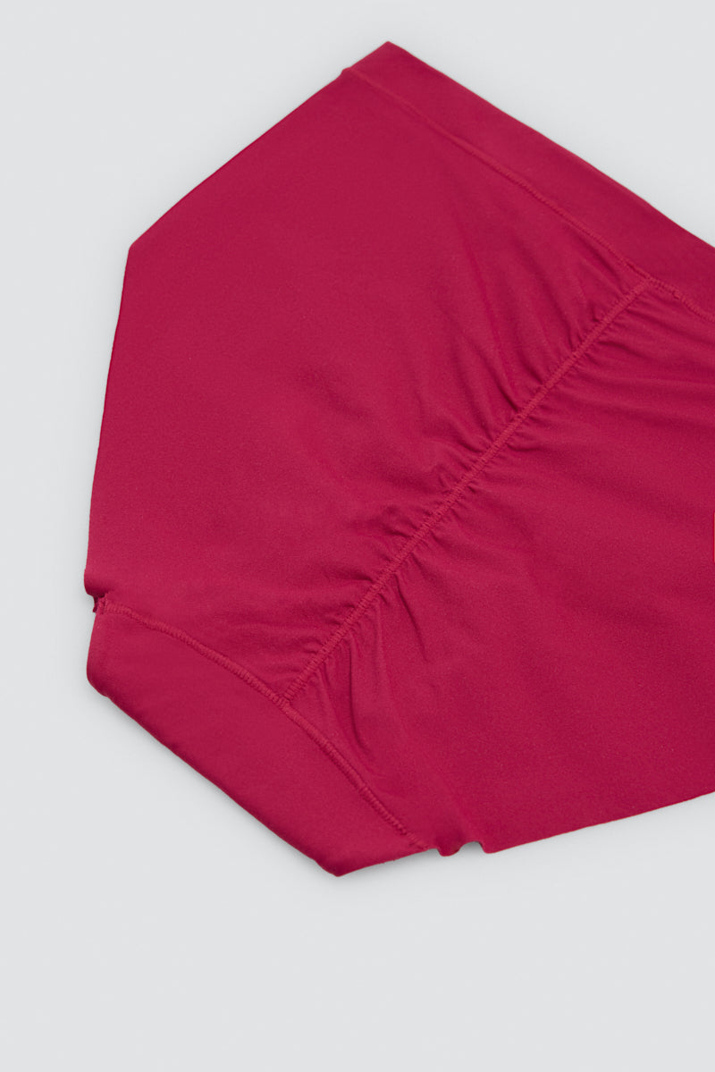 Slip midi Adapt con finiture invisibili bordeaux