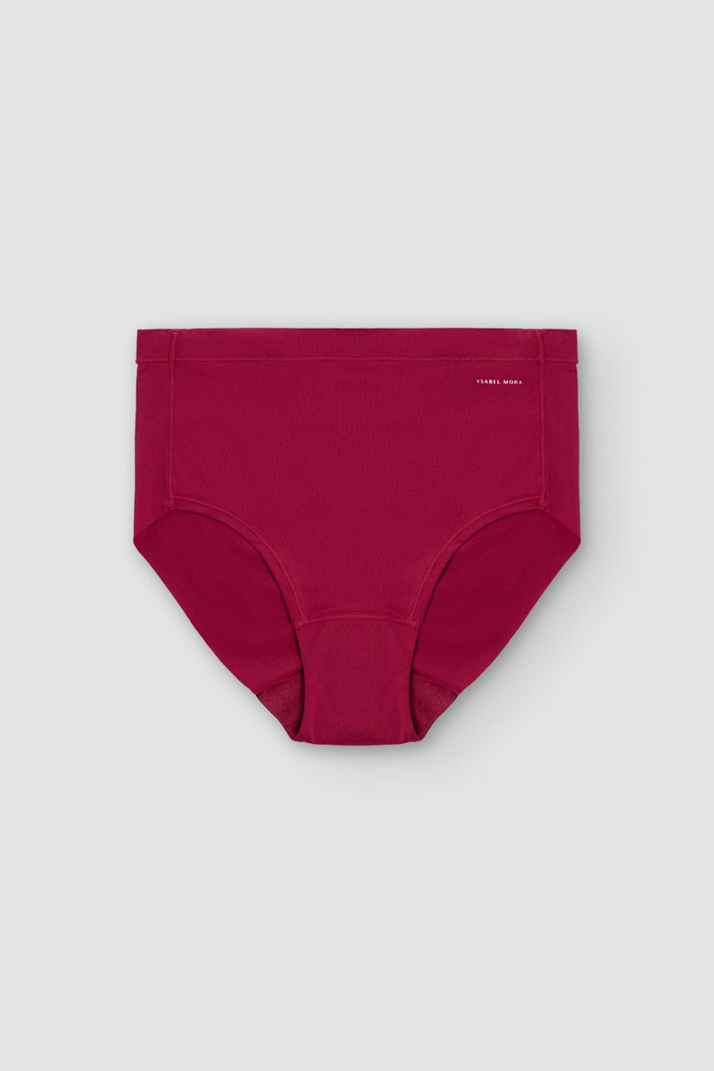 Slip a vita alta Adapt con finiture invisibili bordeaux