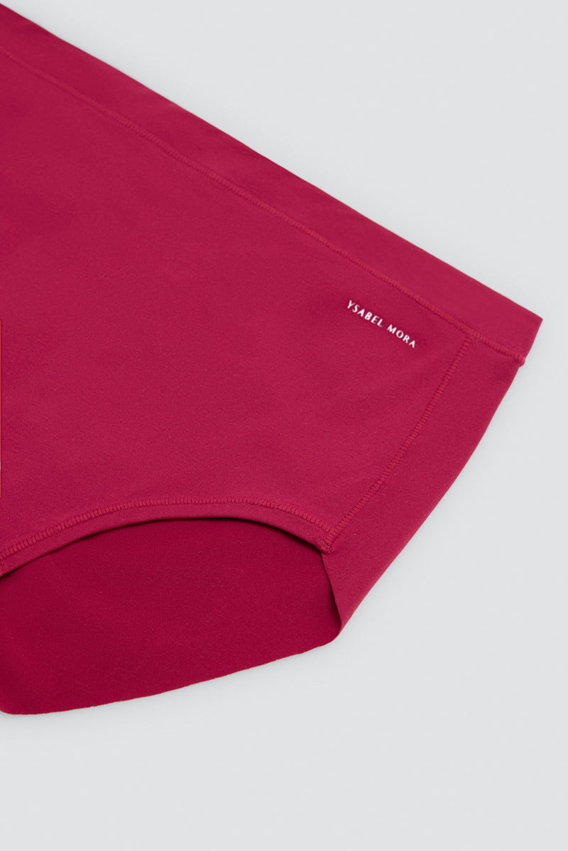 Slip a vita alta Adapt con finiture invisibili bordeaux
