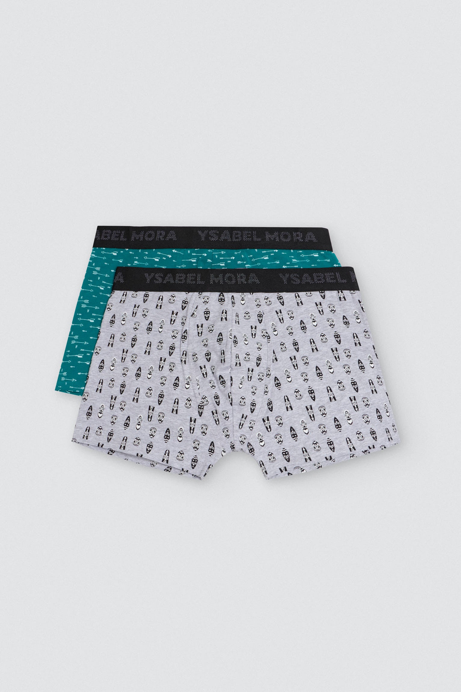 Confezione da 6 boxer in cotone stampato colorato