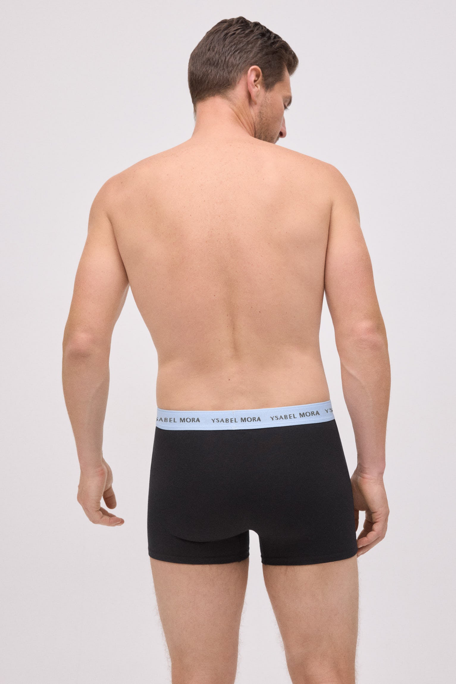 Confezione da 6 boxer neri con fascia colorata