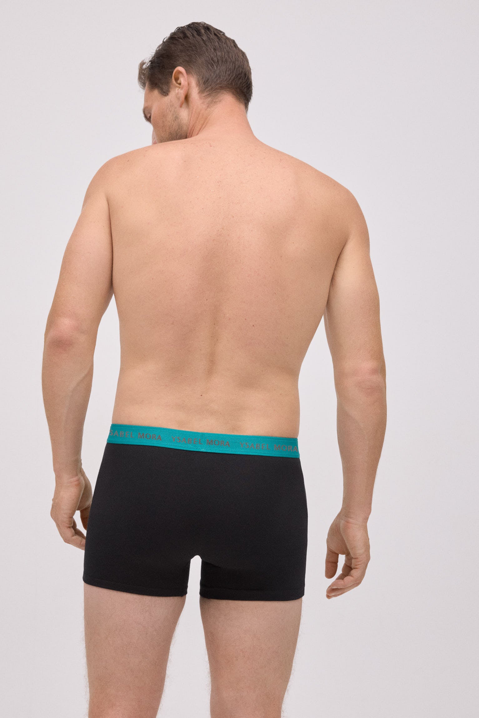 Confezione da 6 boxer neri con fascia colorata