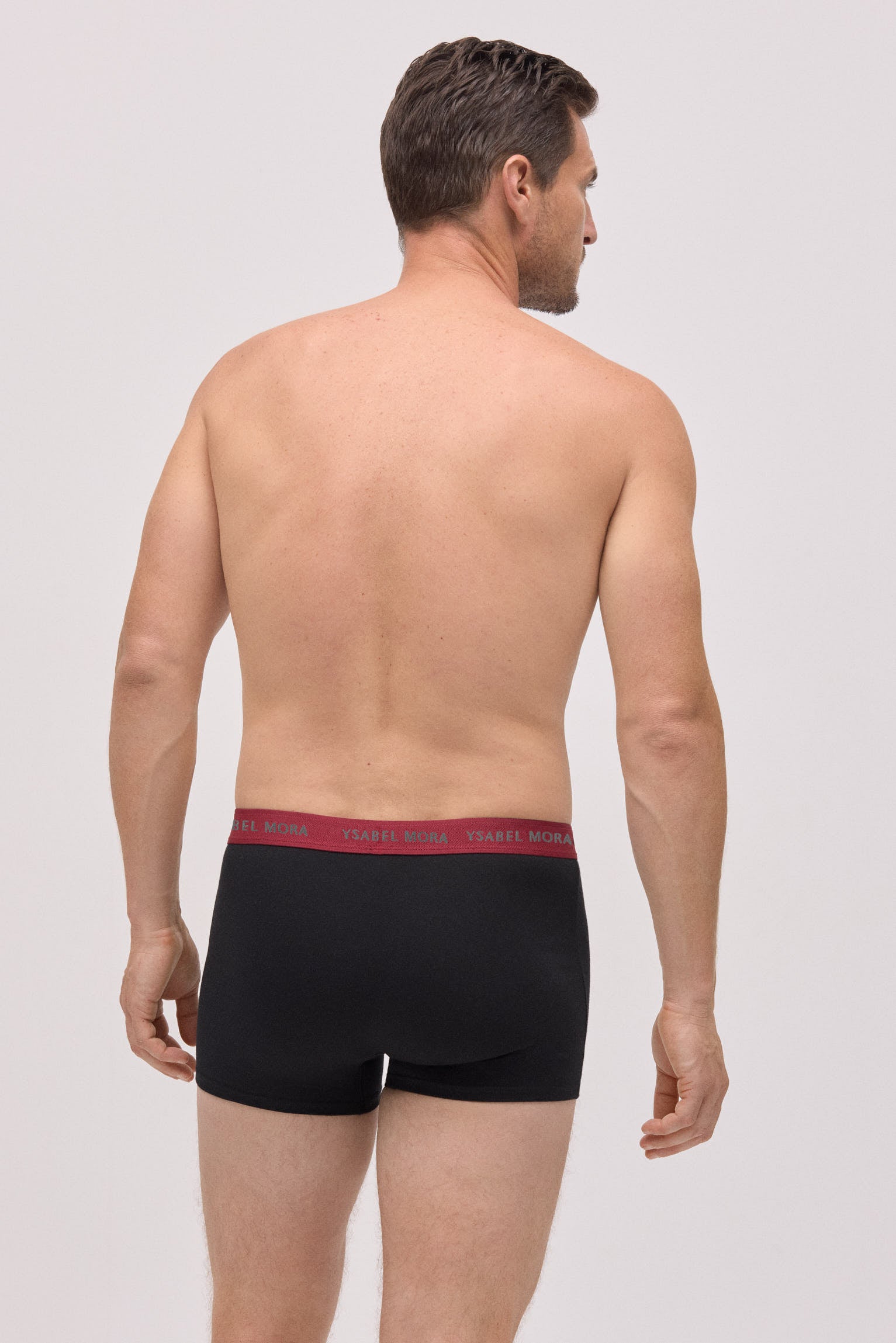 Confezione da 6 boxer neri con fascia colorata