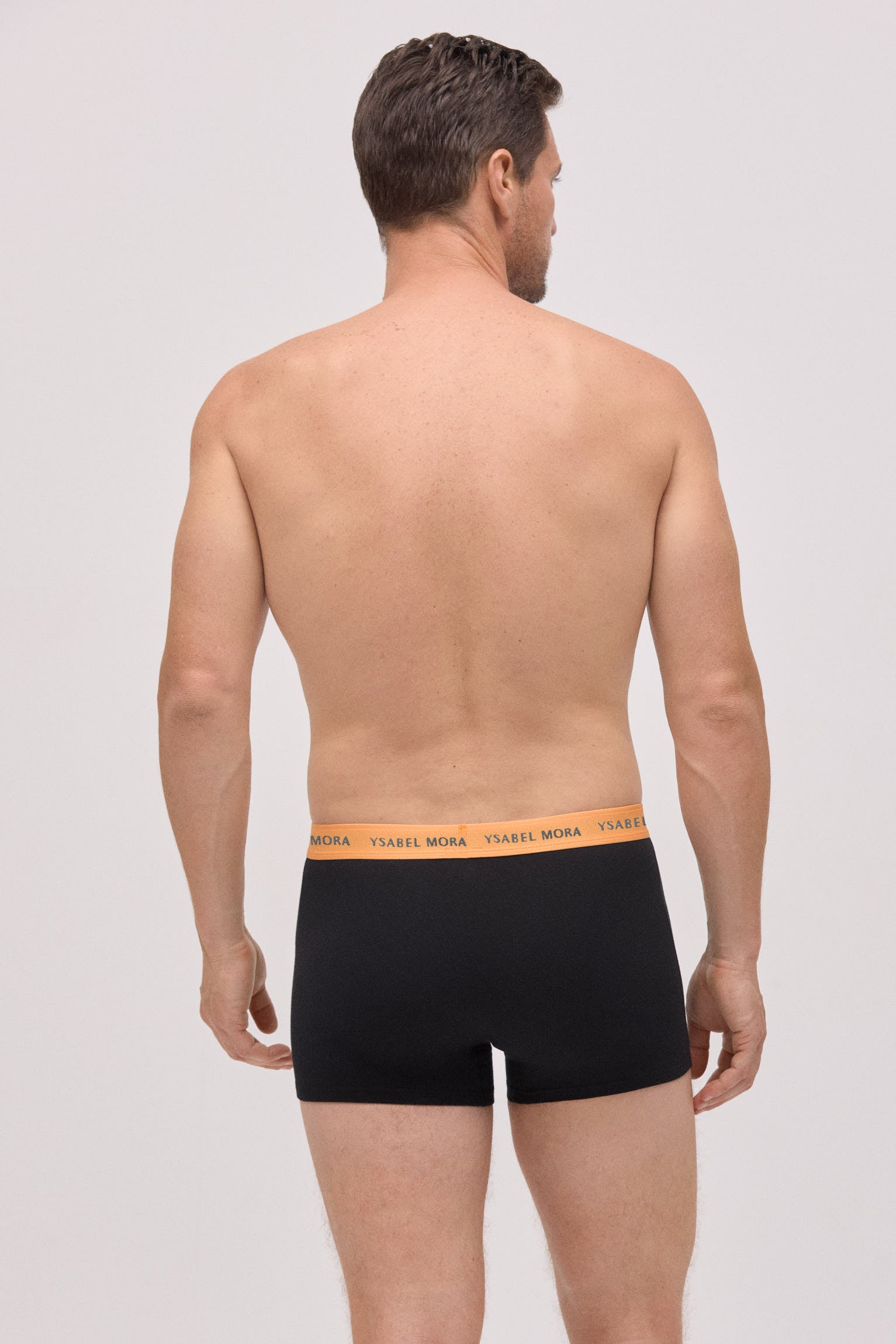 Confezione da 6 boxer neri con fascia colorata