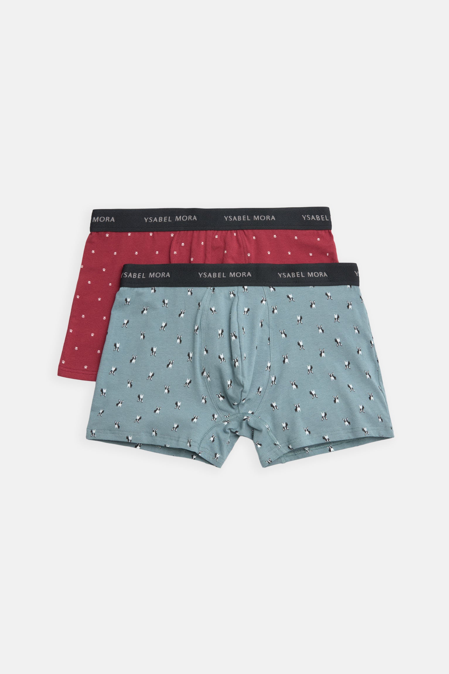Confezione da 2 boxer con stampa di animali domestici