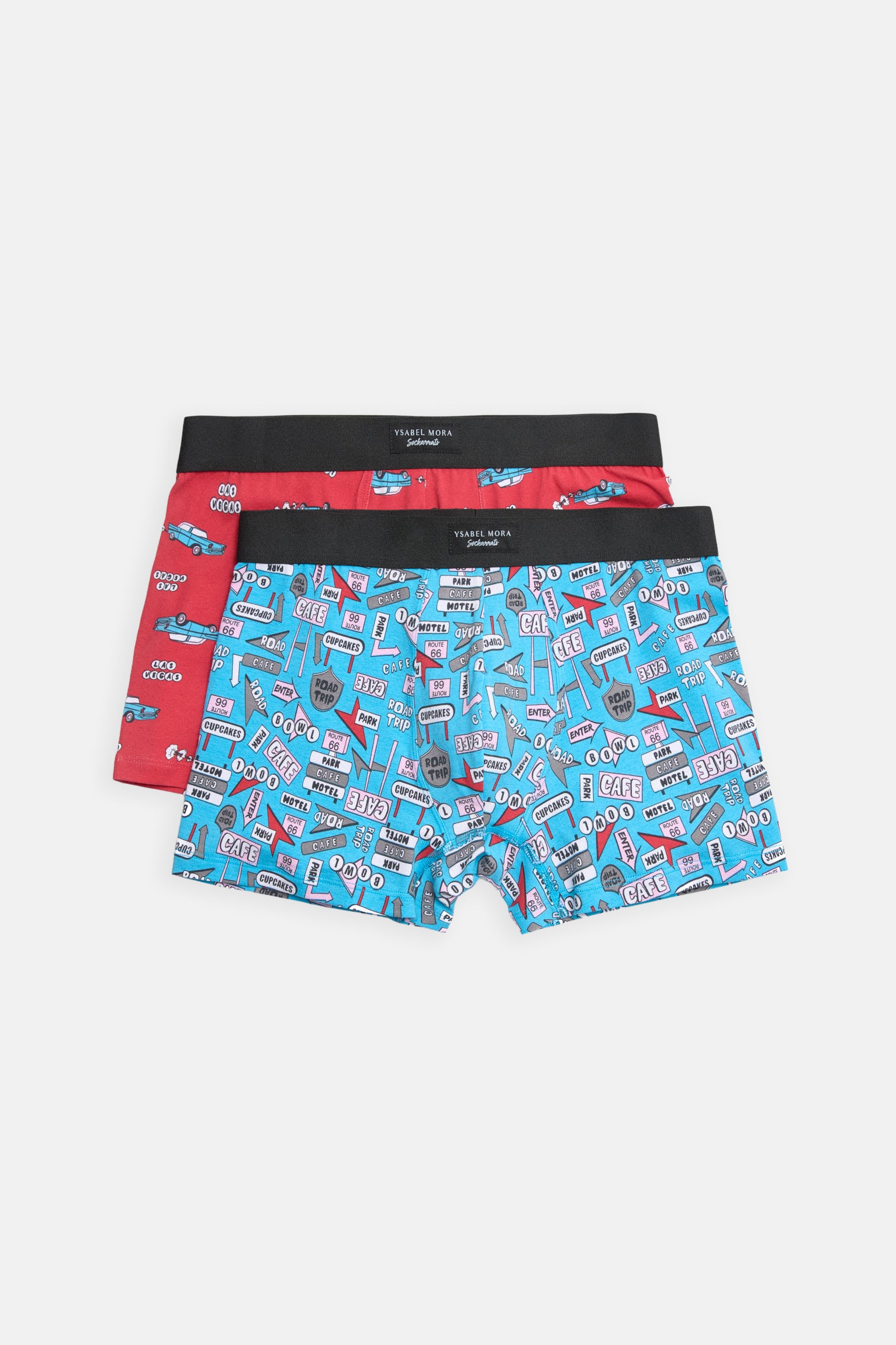 Confezione da 2 boxer Sockarrats con stampa segnaletica