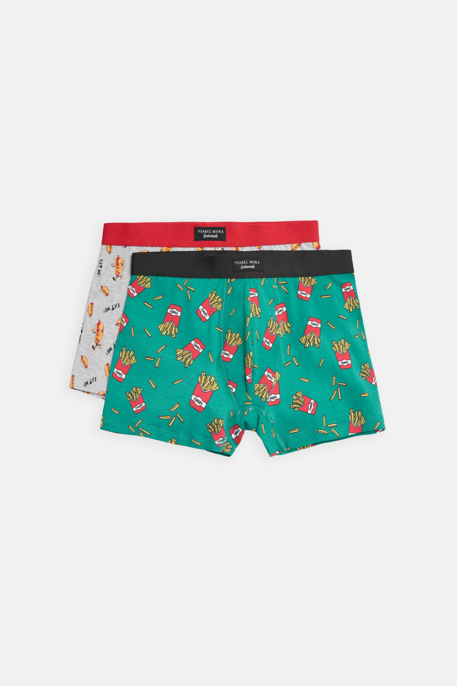 Confezione da 2 boxer Sockarrats con stampa alimentare