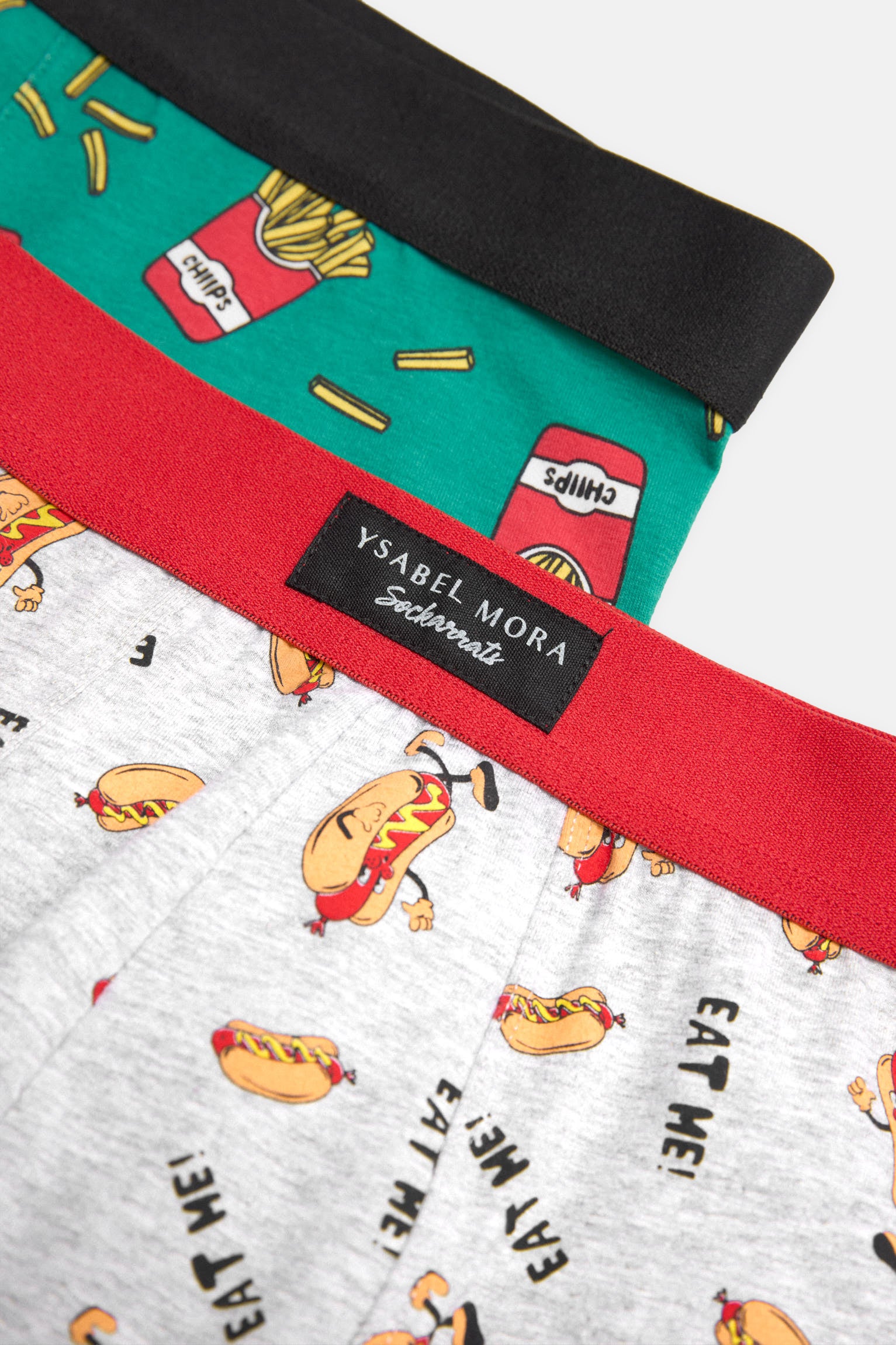 Confezione da 2 boxer Sockarrats con stampa alimentare