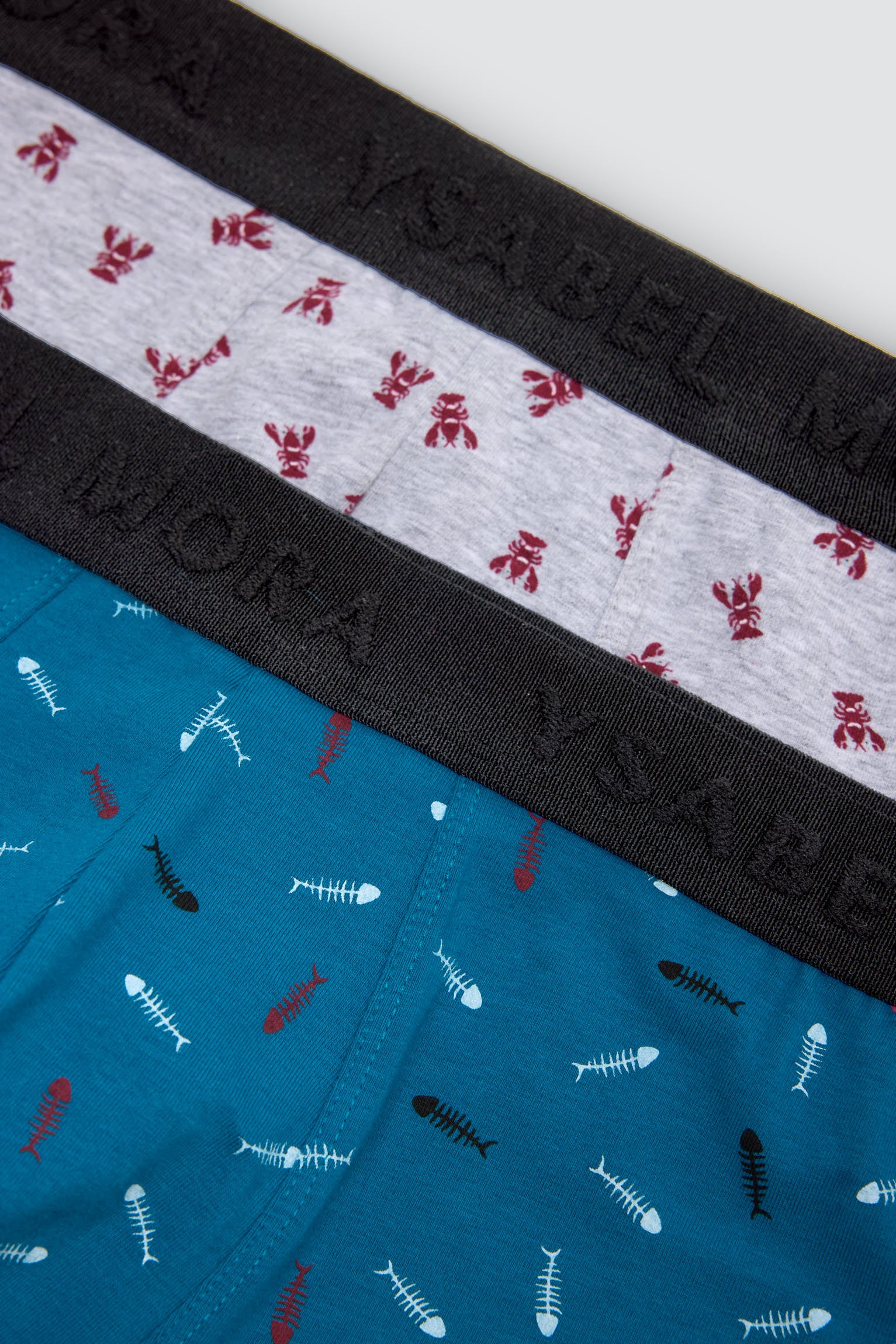 Confezione da 6 boxer con stampa animalier