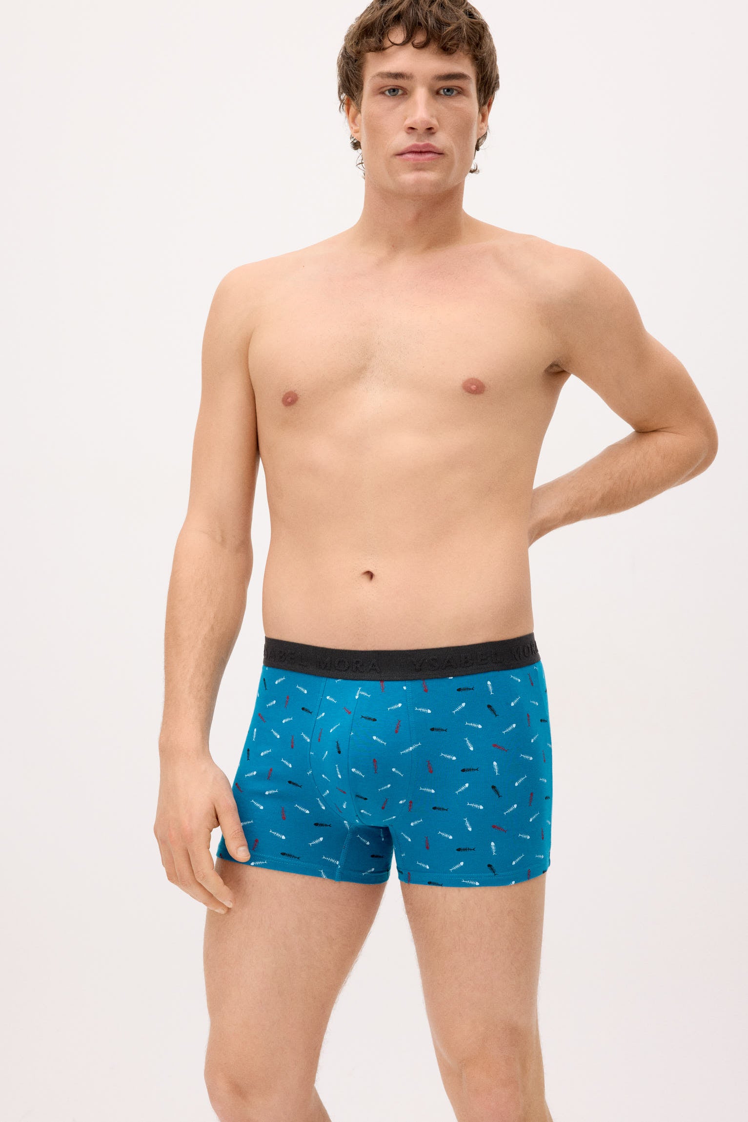 Confezione da 6 boxer con stampa animalier