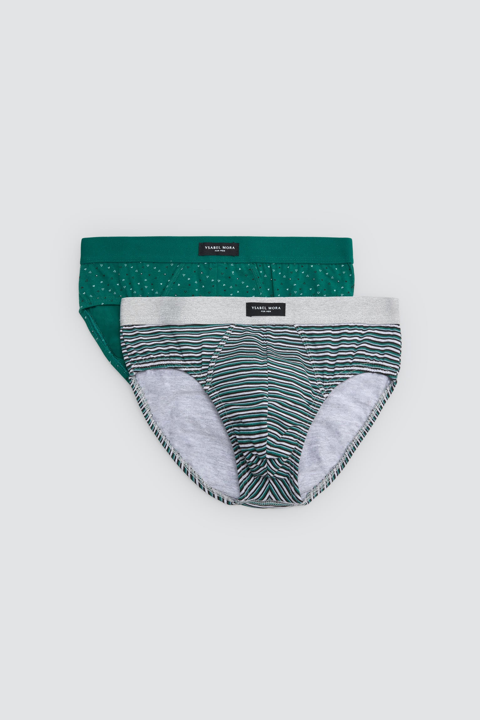 Confezione da 2 slip con stampa geometrica