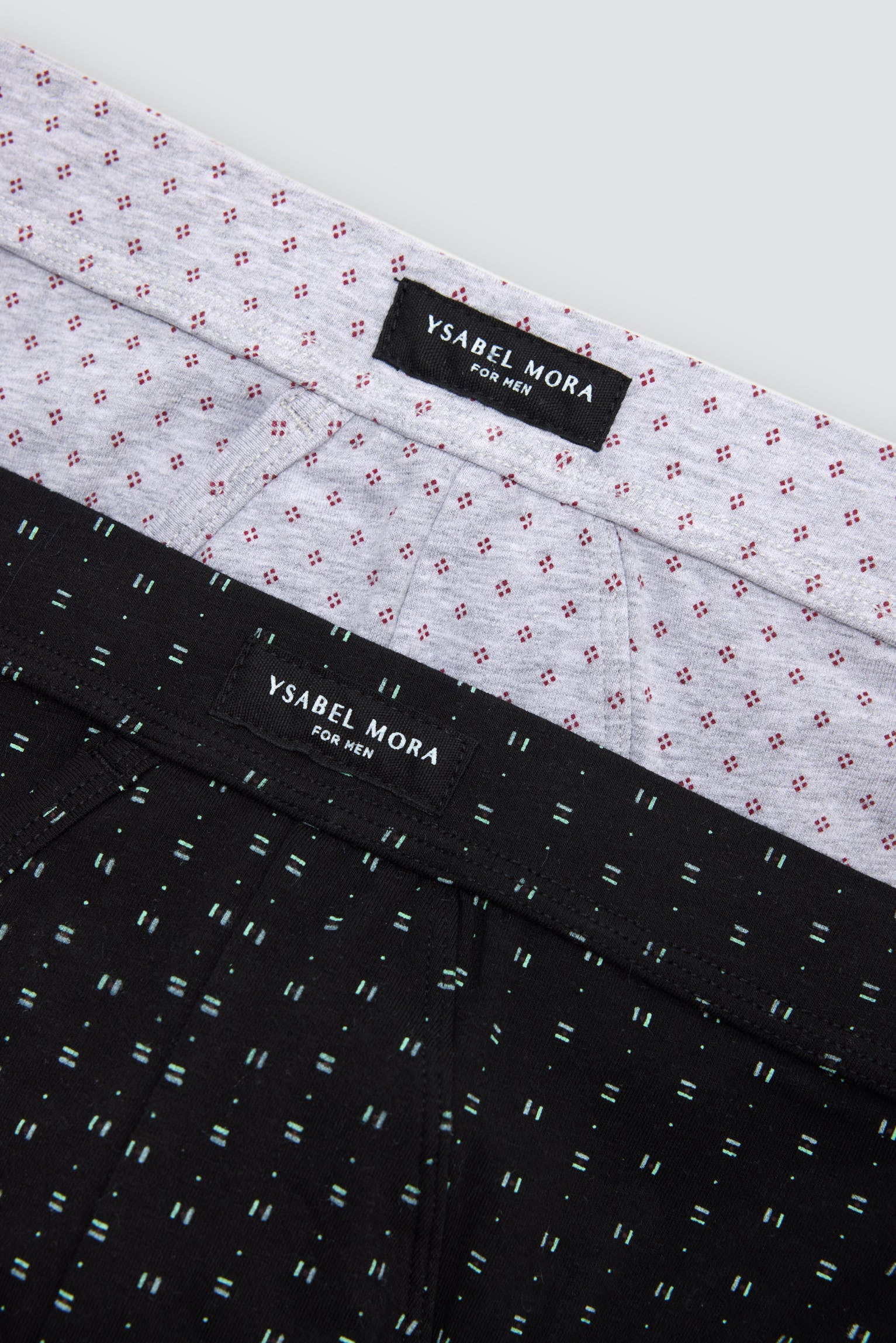 Confezione da 2 slip minimalisti a righe stampate