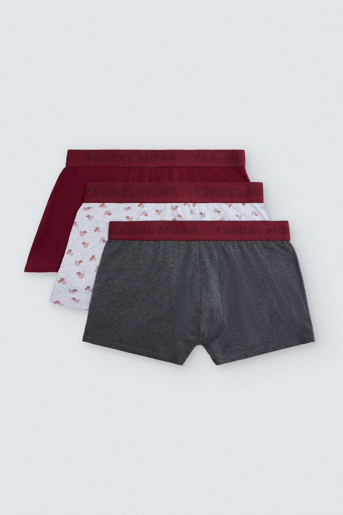 Pack 3 bóxers algodón estampados otoñales - Ysabel Mora