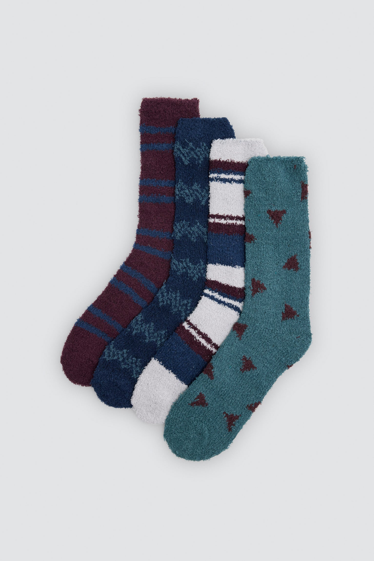 Pack 4 calzini uomo lana estampados variados