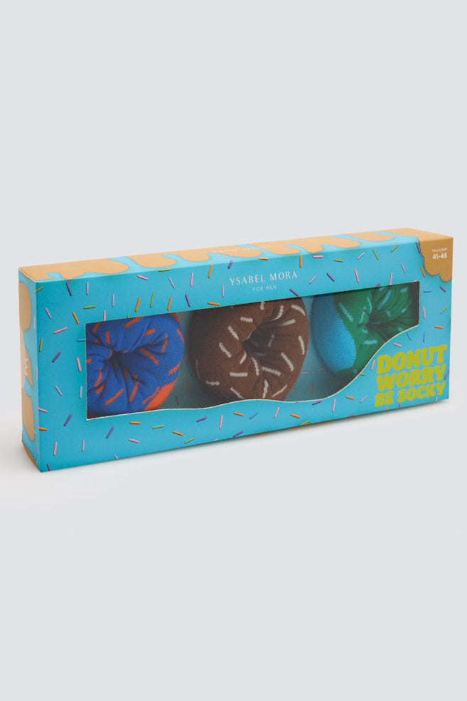 Pack regalo 3 calzini temática Donuts