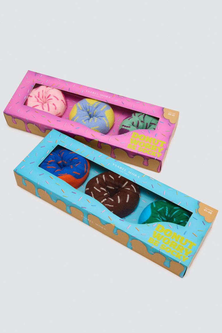 Pack regalo 3 calzini temática Donuts