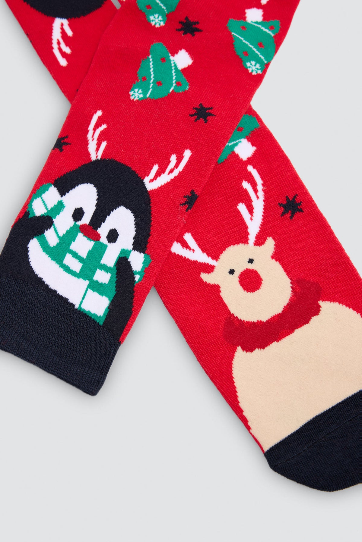 Pack 2 calzini uomo estampado navidad