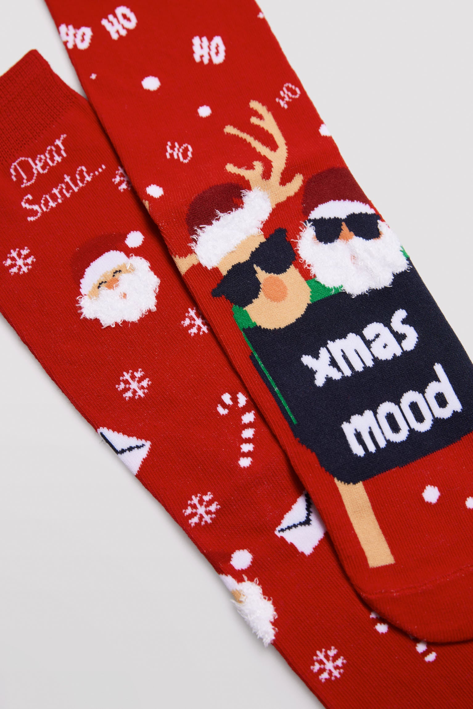 22172KIT-2-calcetines-navidad-hombre-ysabel-mora - Rojo