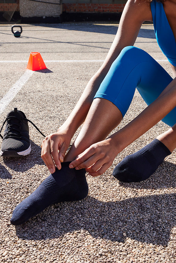 Confezione da 3 calzini sportivi traspiranti corti neri