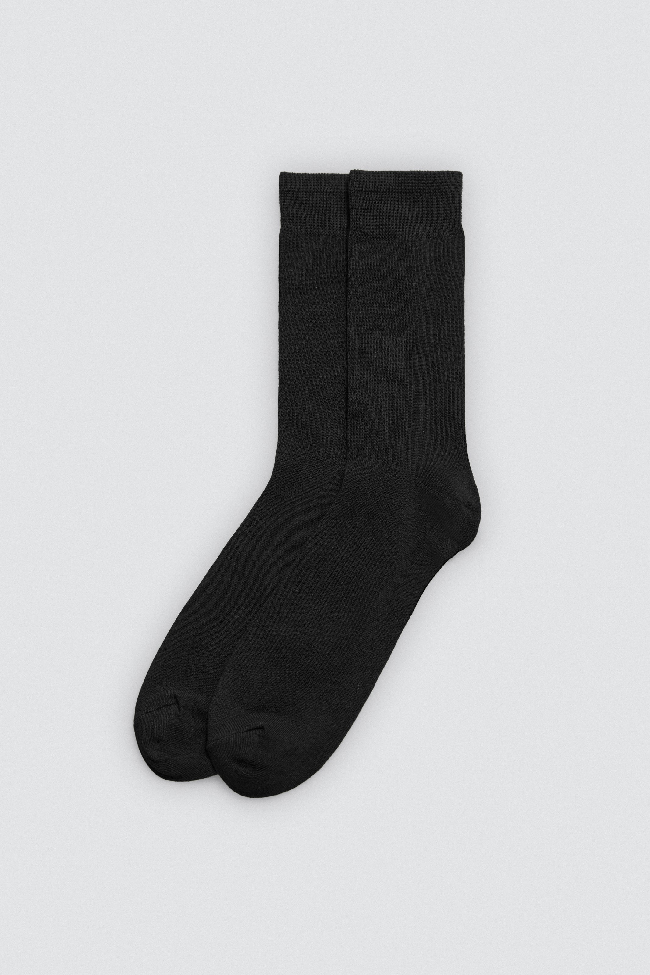 Confezione da 3 calzini basic in bambù nero