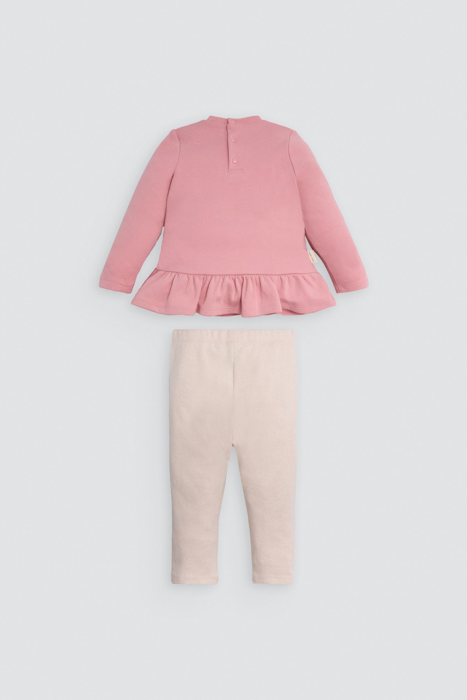Conjunto bebé sudadera con volante y pantalón dibujo gatito - Ysabel Mora