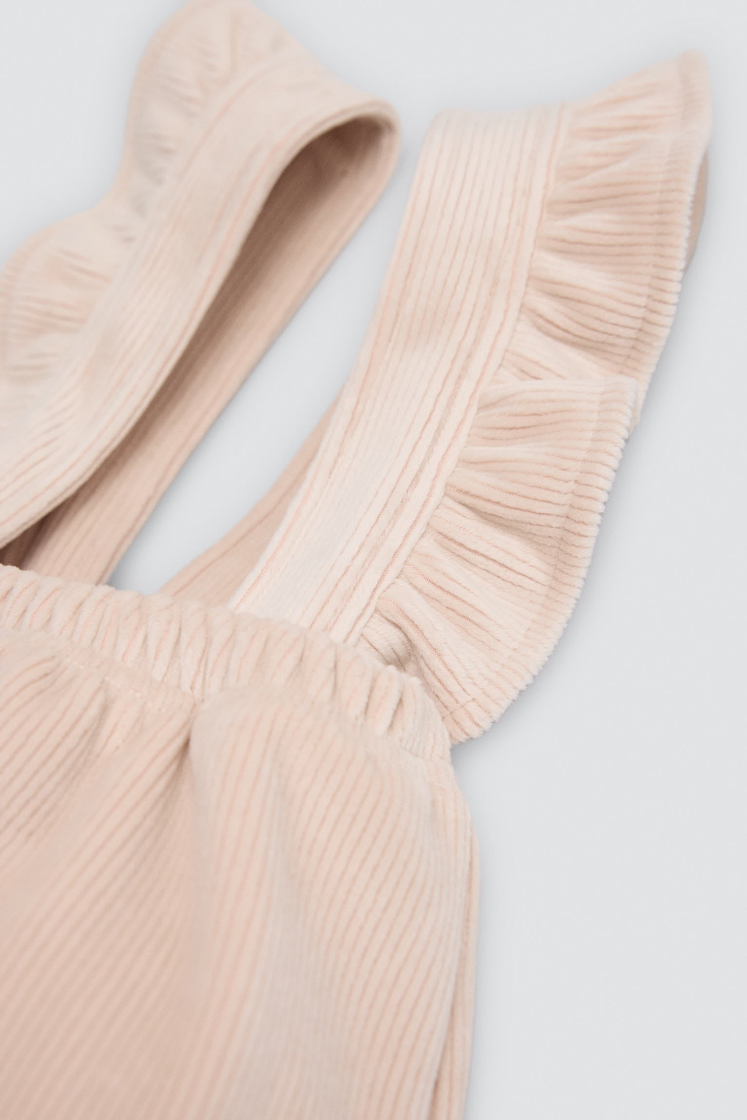 Conjunto bebé falda pana y camiseta manga larga volante - Ysabel Mora