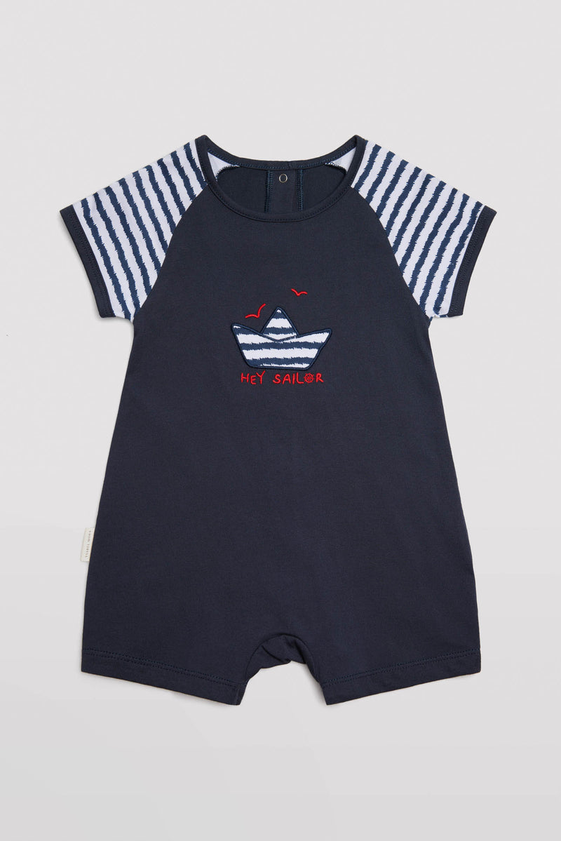 25542-1-pelele-bebe-corto-barco-marinero-ysabel-mora - Marino