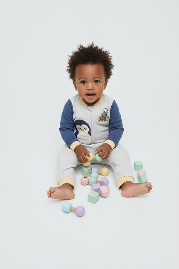 Tutina a maniche lunghe per neonati Penguin Toy