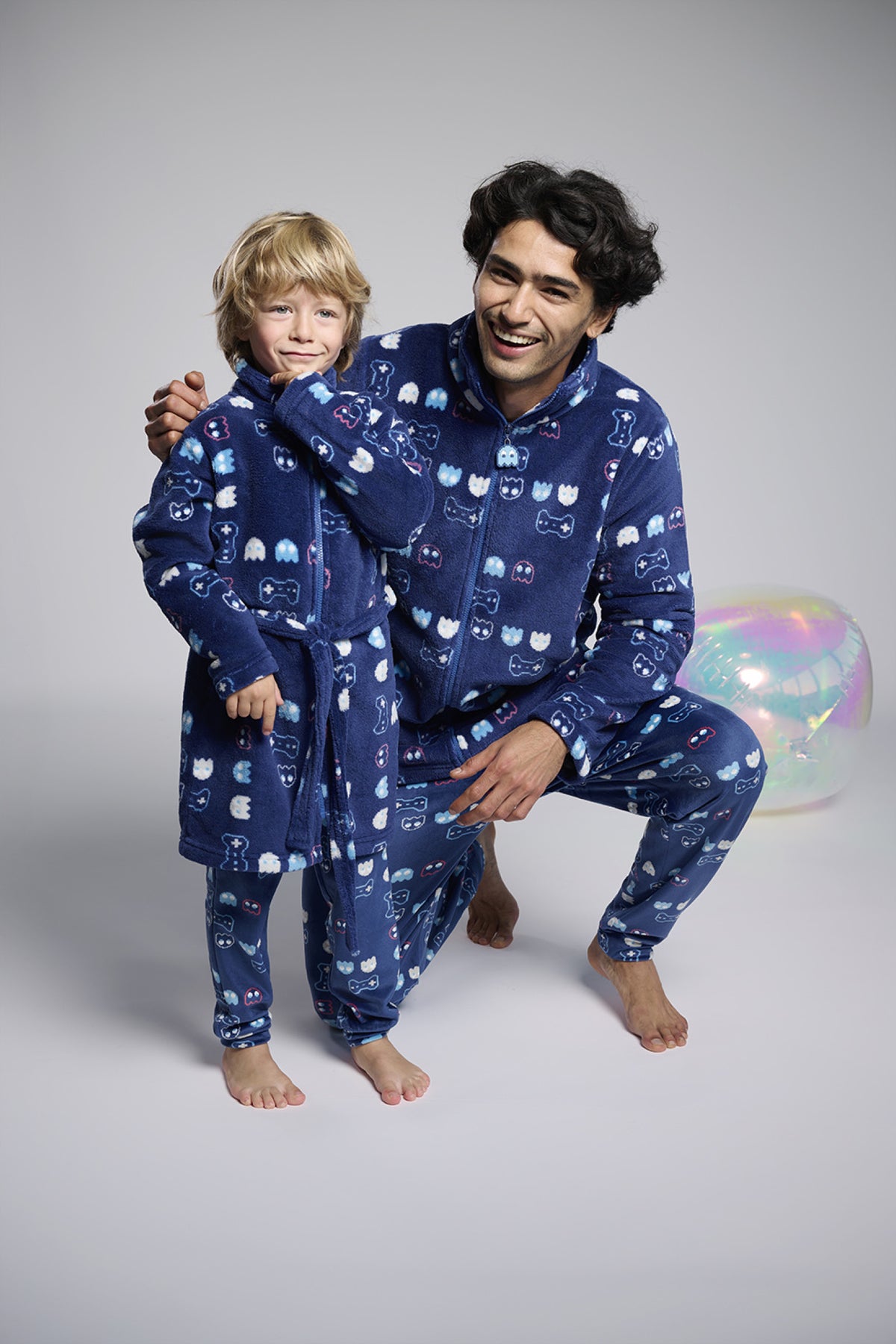 Bata corta polar coralina uomo stampa gamer