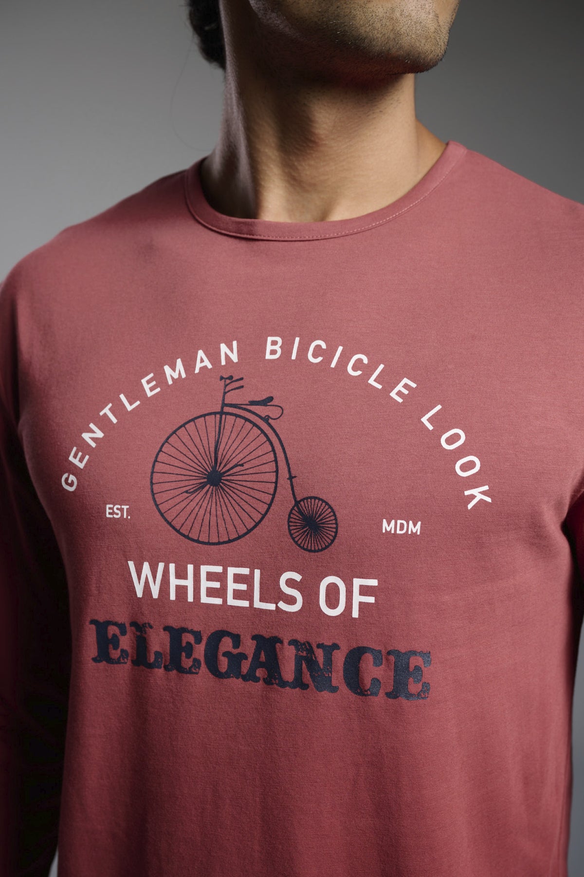Pigiama lungo cotone uomo stampa Gentleman Bicicle Look