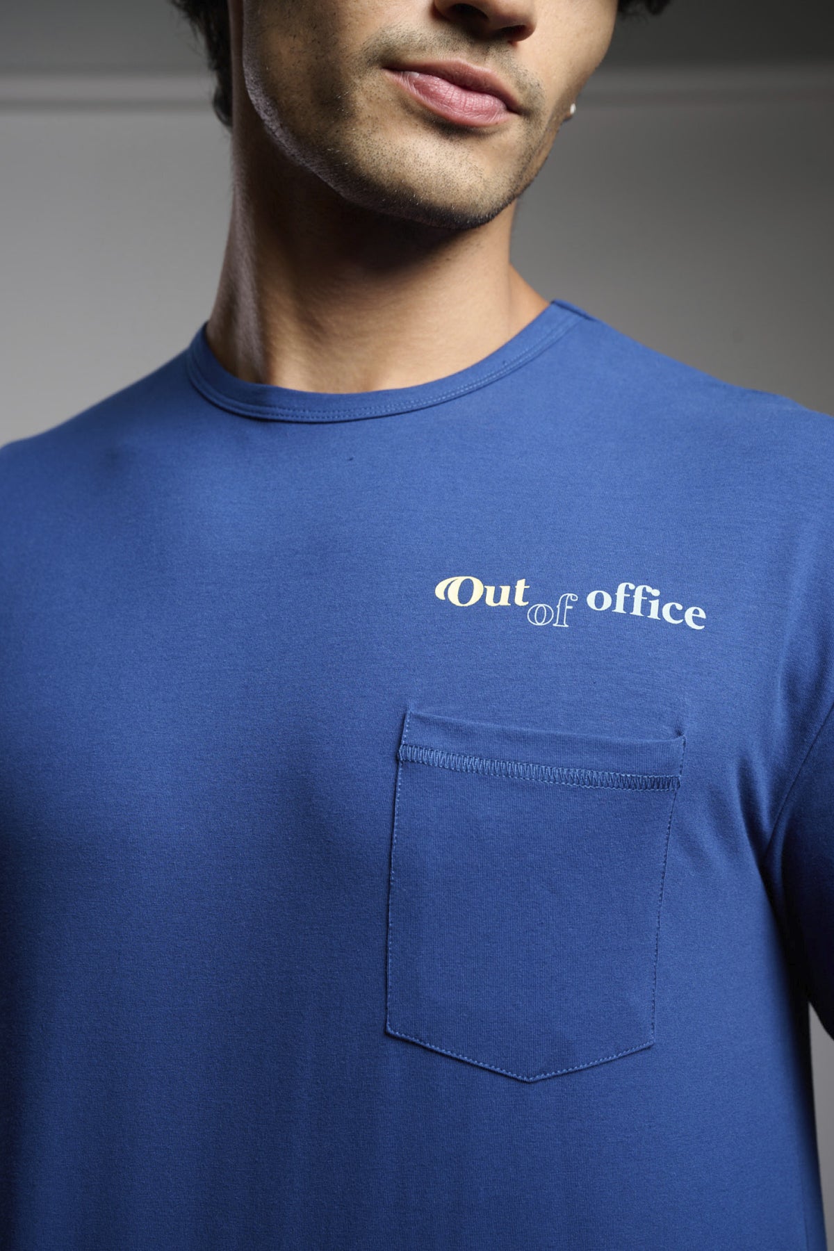 Pigiama lungo uomo tacto muy morbido Out of Office stampa cuadros