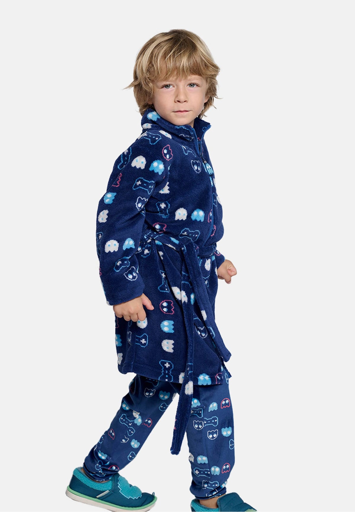 Bata bambino polar coralina bambino stampa gamer