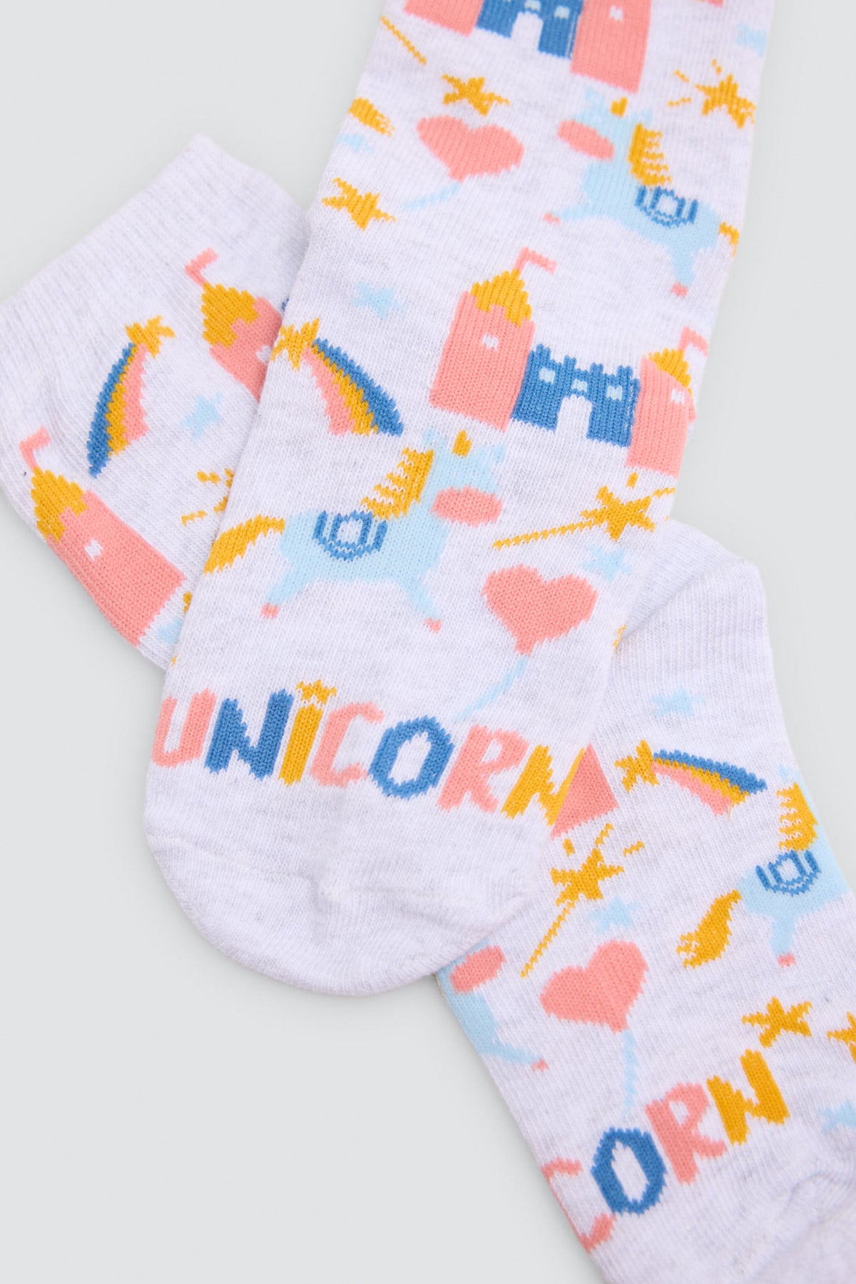 Pack 2 calzini bambina estampado unicornios
