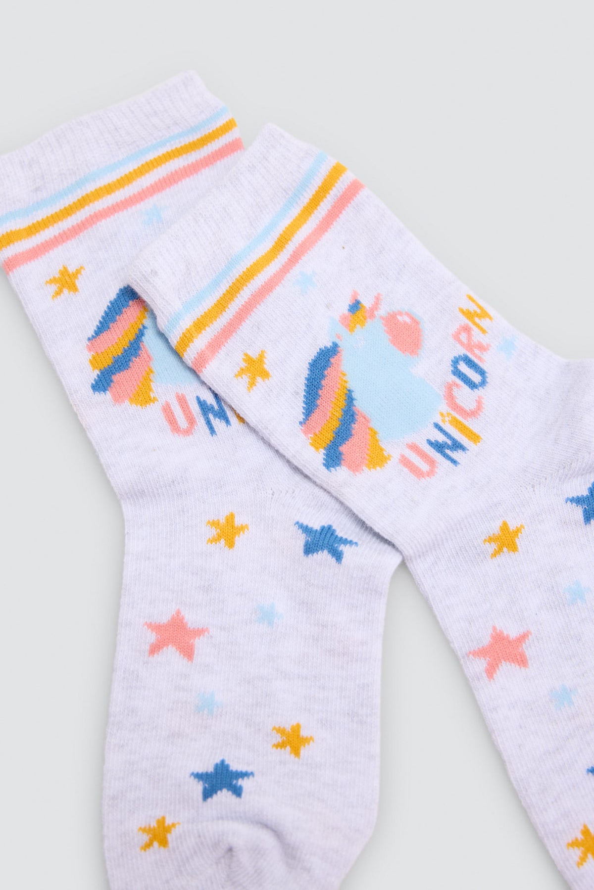 Pack 2 calzini bambina estampado unicornios