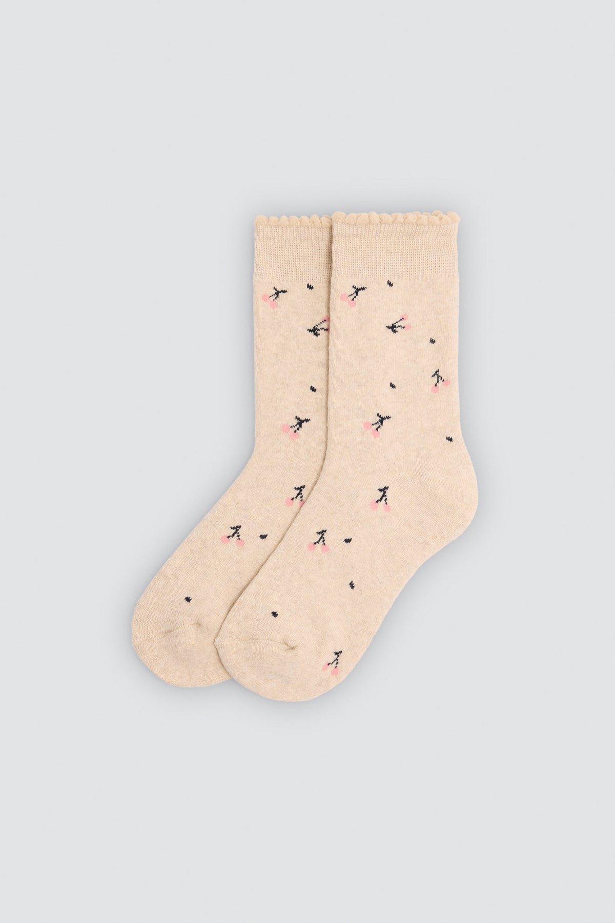 Pack 3 calzini bambina termici estampados cerezas y corazones