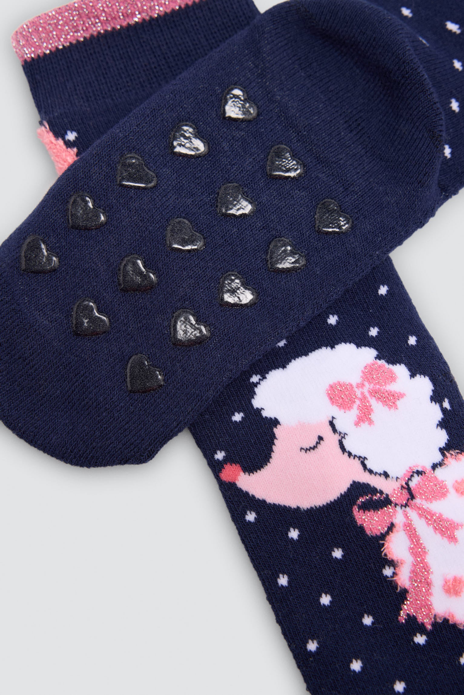 Pack 3 calzini bambina termici antidelizantes estampado perro caniche