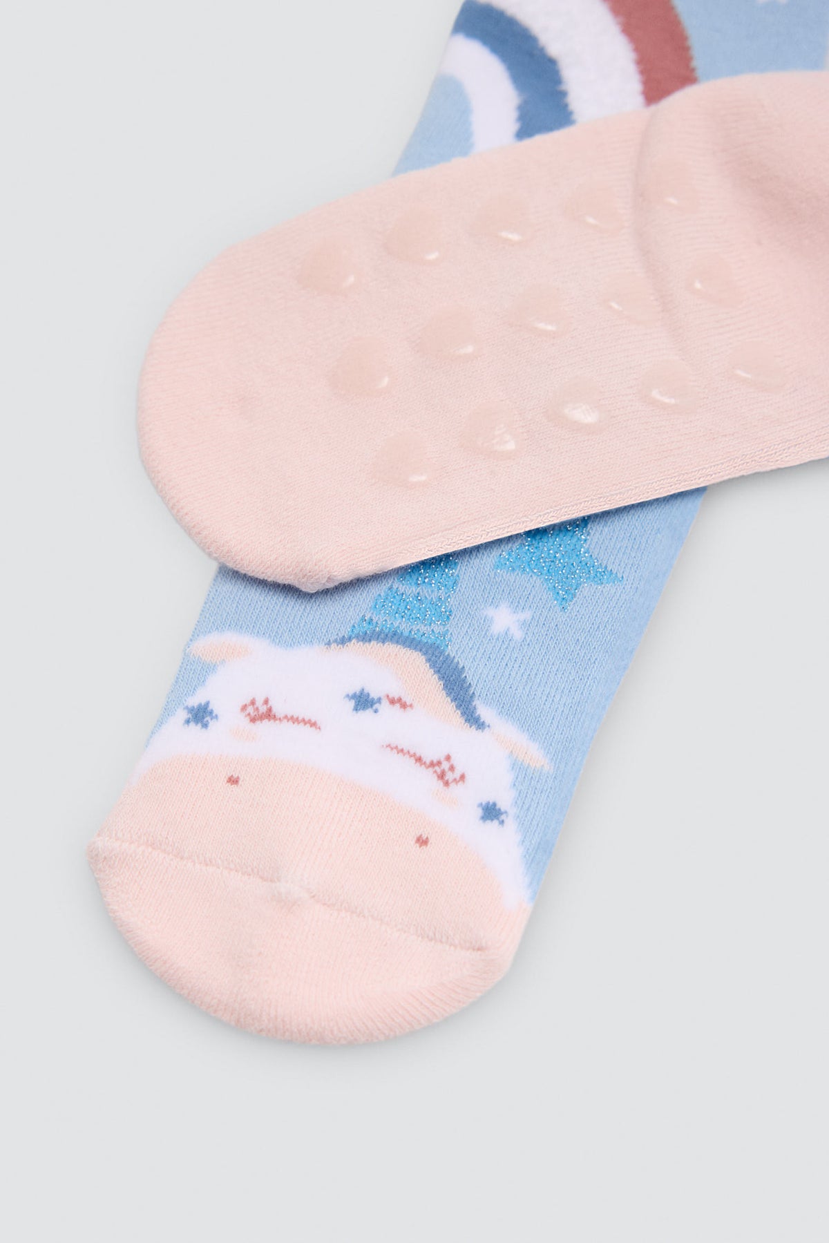 Pack 3 calzini bambina termici antidelizantes estampado unicornios y arcoiris