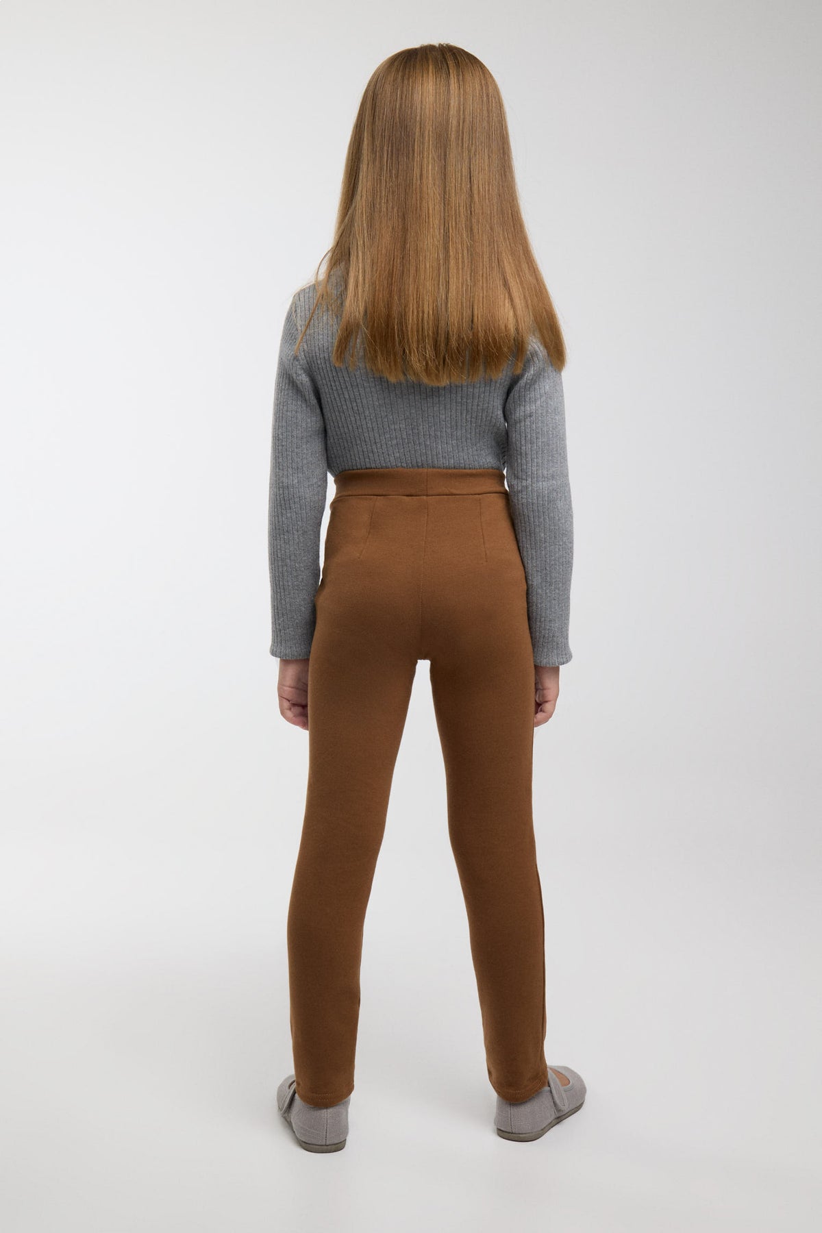 TÉRMICO Leggings afelpados bambina pitillo marrón