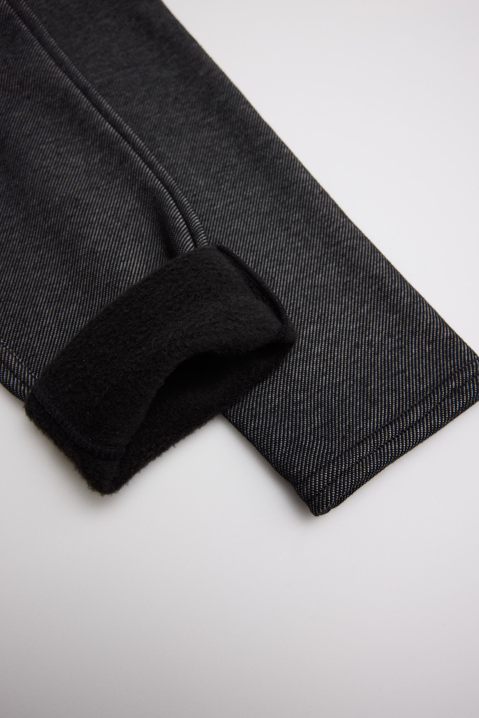 TÉRMICO Leggings afelpados bambina efecto vaquero negro