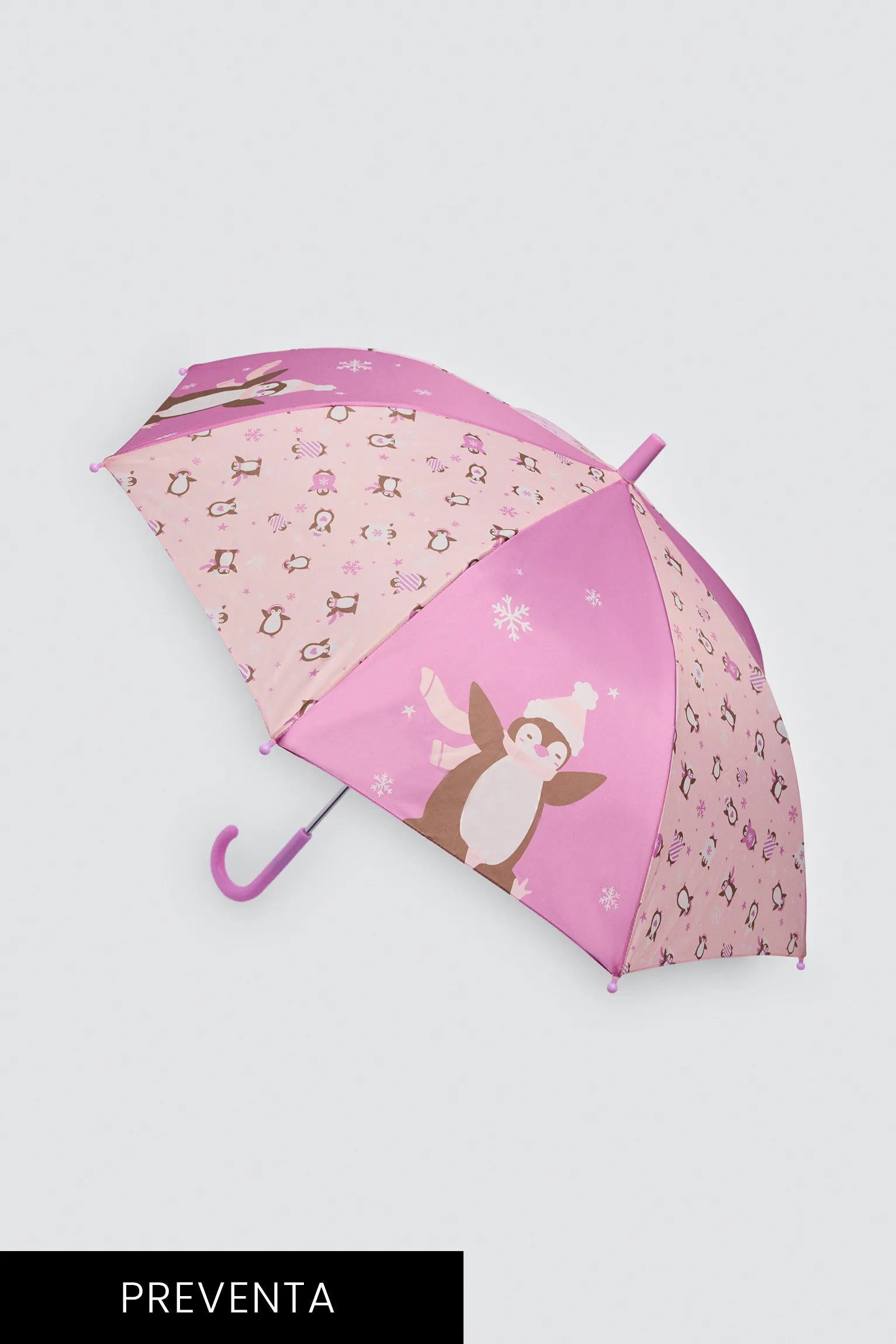 PREVENTA Paraguas bambina estampado pingüinos