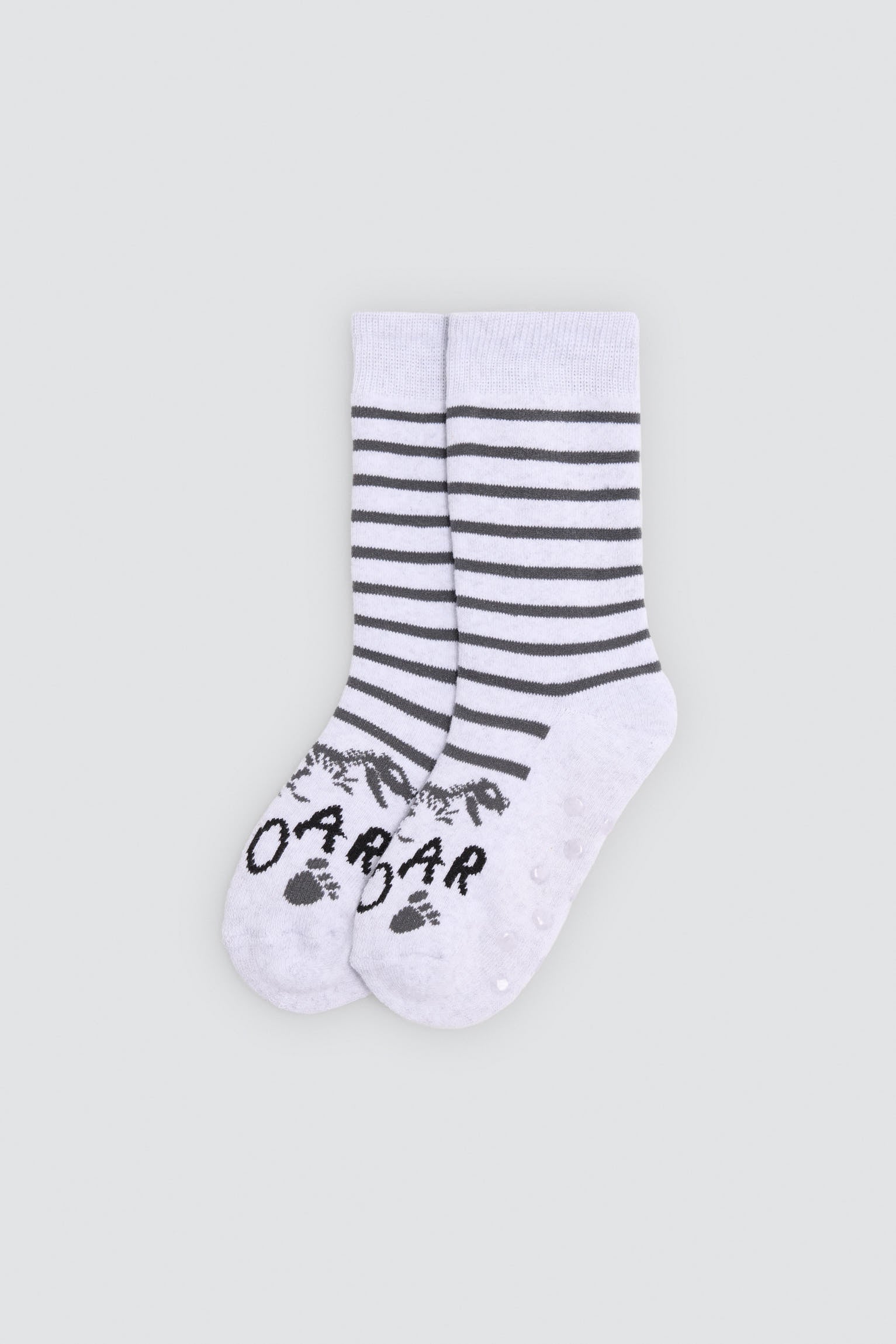 Pack 3 calzini bambino termici antideslizantes estampado dinosaurios y huellas