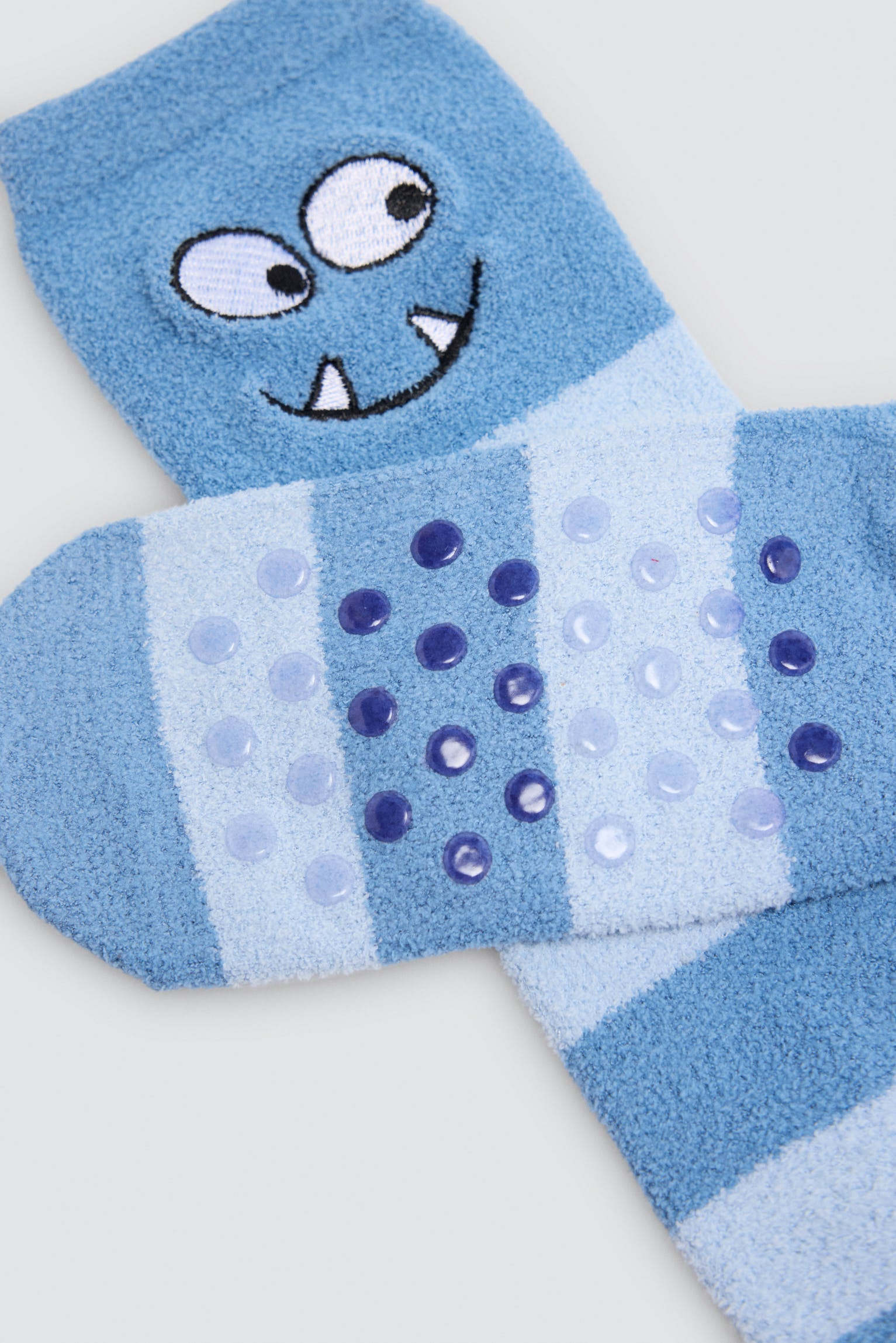 Pack 3 calzini bambino antideslizantes monstruos estampado rayas