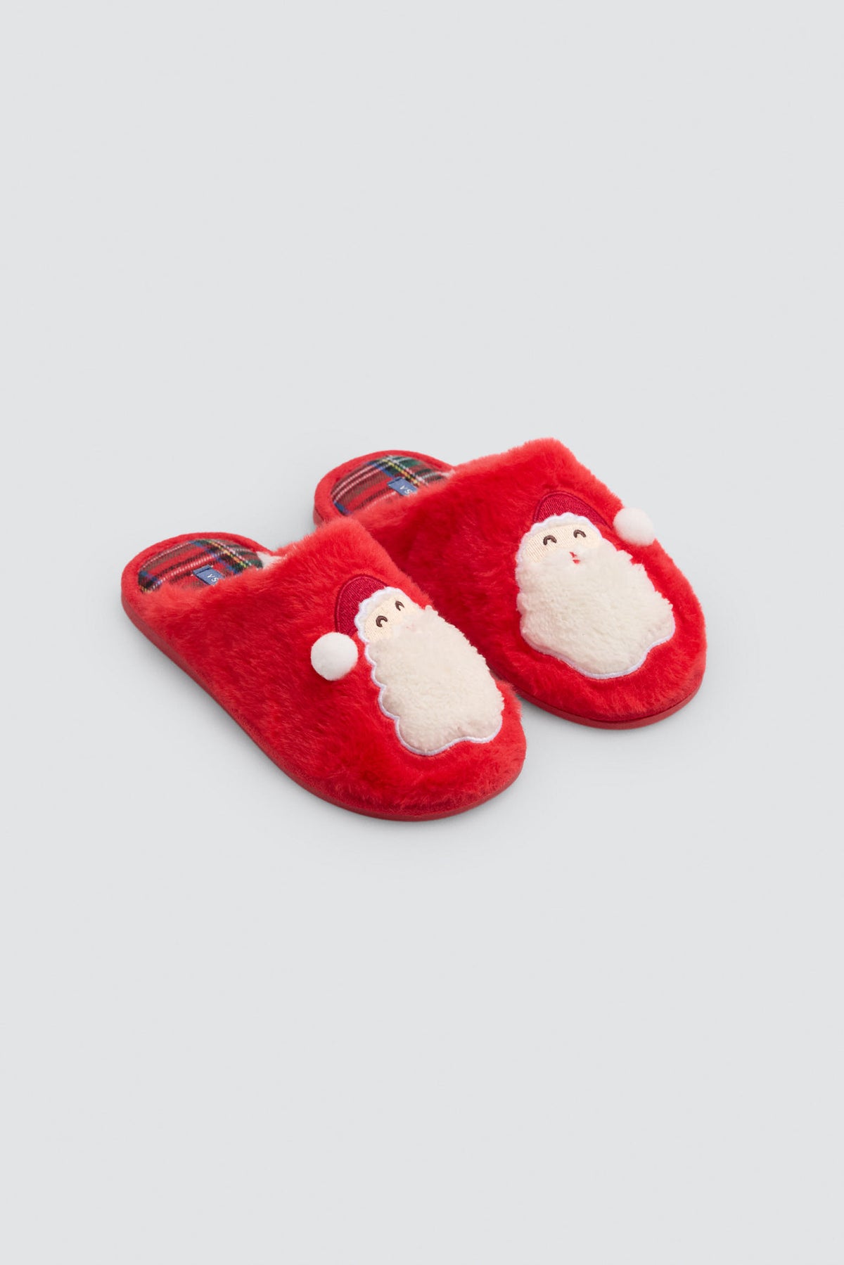 Pantofole natalizie per bambini con Babbo Natale