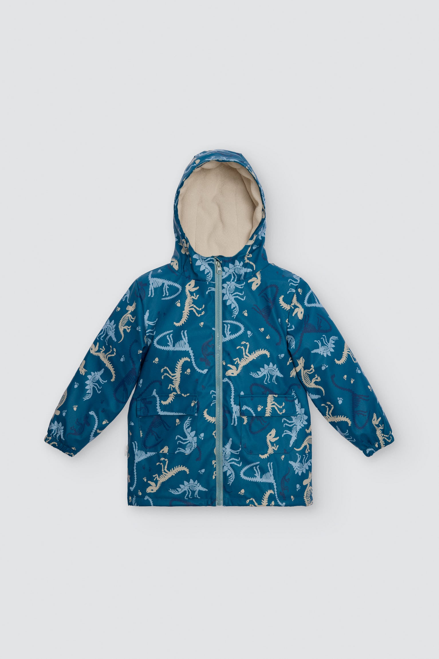 Chubasquero bambino forro polar estampado dinosaurios