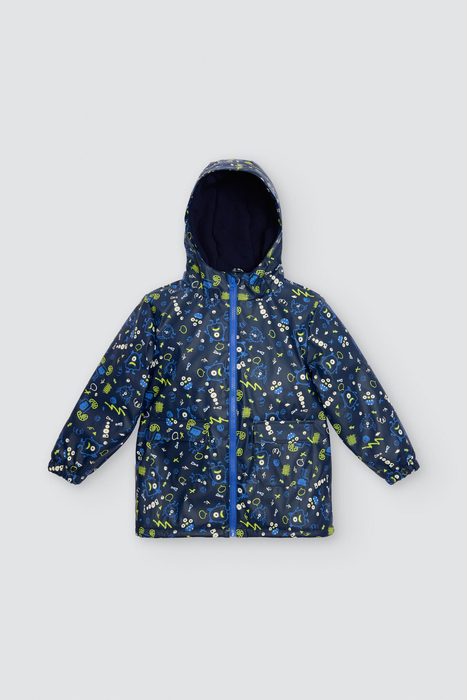 PREVENTA Chubasquero bambino forro polar estampado monstruos
